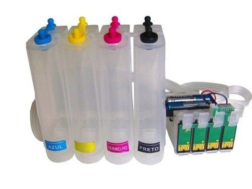 Bulk Link Epson Tx 123/125 + Tinta Pigmentada 45,00  Usado